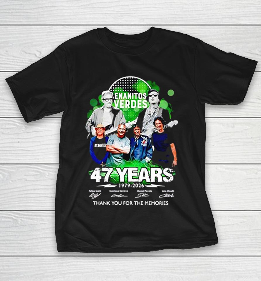 Enanitos Verdes Band Thank You For The Memories Band Photo 47 Years 1979-2026 Signatures Shirts 1 Enanitos Verdes Band Thank You For The Memories Band Photo 47 Years 1979-2026 Signatures Shirts