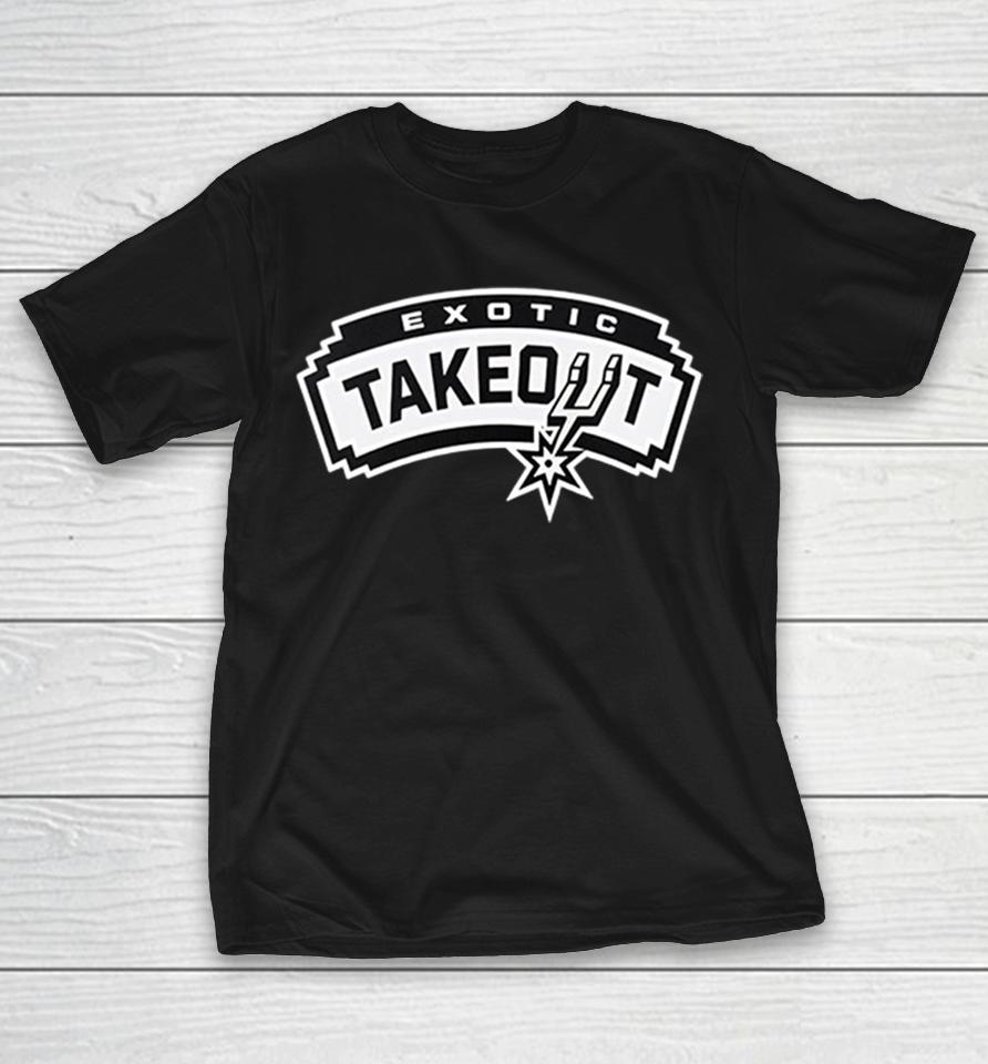 Exotic Takeout San Antonio Spurs Logo Parody Graphic Retro Font Finals 2026 Shirts 1 Exotic Takeout San Antonio Spurs Logo Parody Graphic Retro Font Finals 2026 Shirts