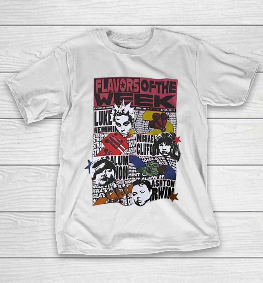 Flavors Of The Week 5 Scoops Of Summer Luke Hemmings Michael Clifford Calum Wood Ashton Irwin Shirts 1 Flavors Of The Week 5 Scoops Of Summer Luke Hemmings Michael Clifford Calum Wood Ashton Irwin Shirts