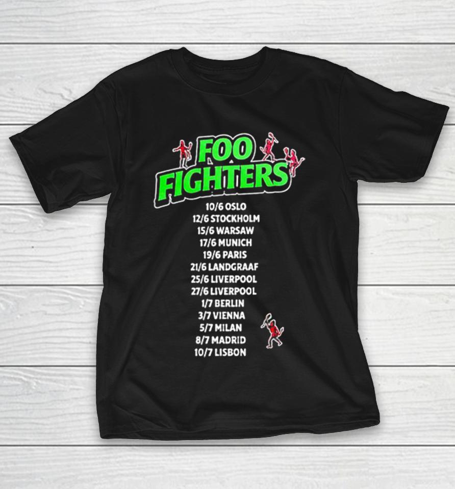 Foo Fighters European Tour 2026 Oslo Stockholm Warsaw Munich Paris Concert Shirts 1 Foo Fighters European Tour 2026 Oslo Stockholm Warsaw Munich Paris Concert Shirts