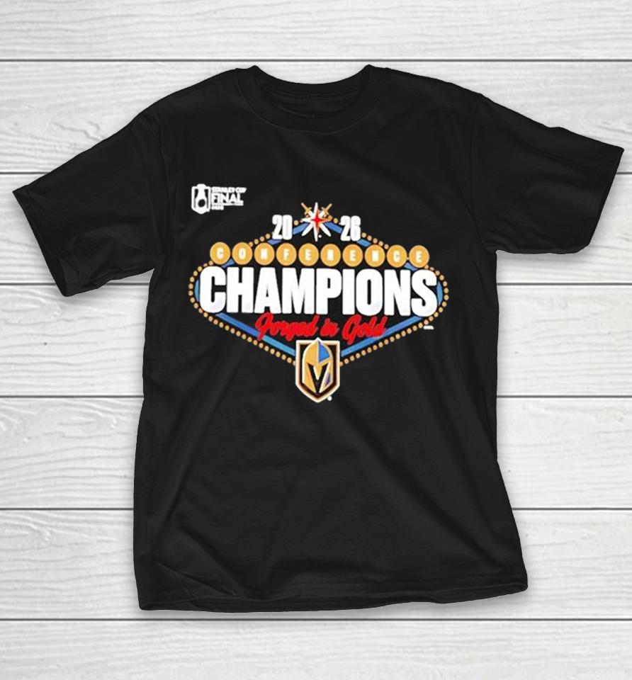 Forged In Gold Vegas Golden Knights 2026 Nhl Western Conference Champions Hometown Shirts 1 Forged In Gold Vegas Golden Knights 2026 Nhl Western Conference Champions Hometown Shirts