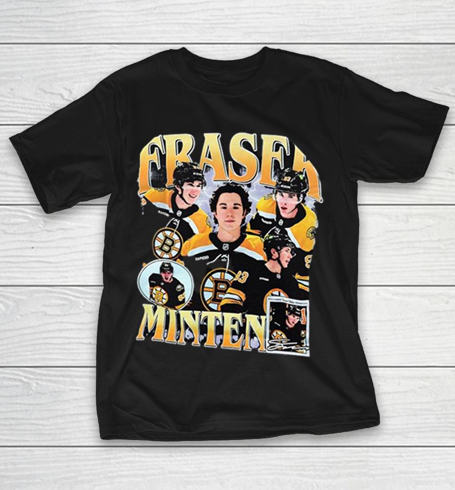 Fraser Minten Boston Bruins Nhl Hockey Player Shirts 1 Fraser Minten Boston Bruins Nhl Hockey Player Shirts