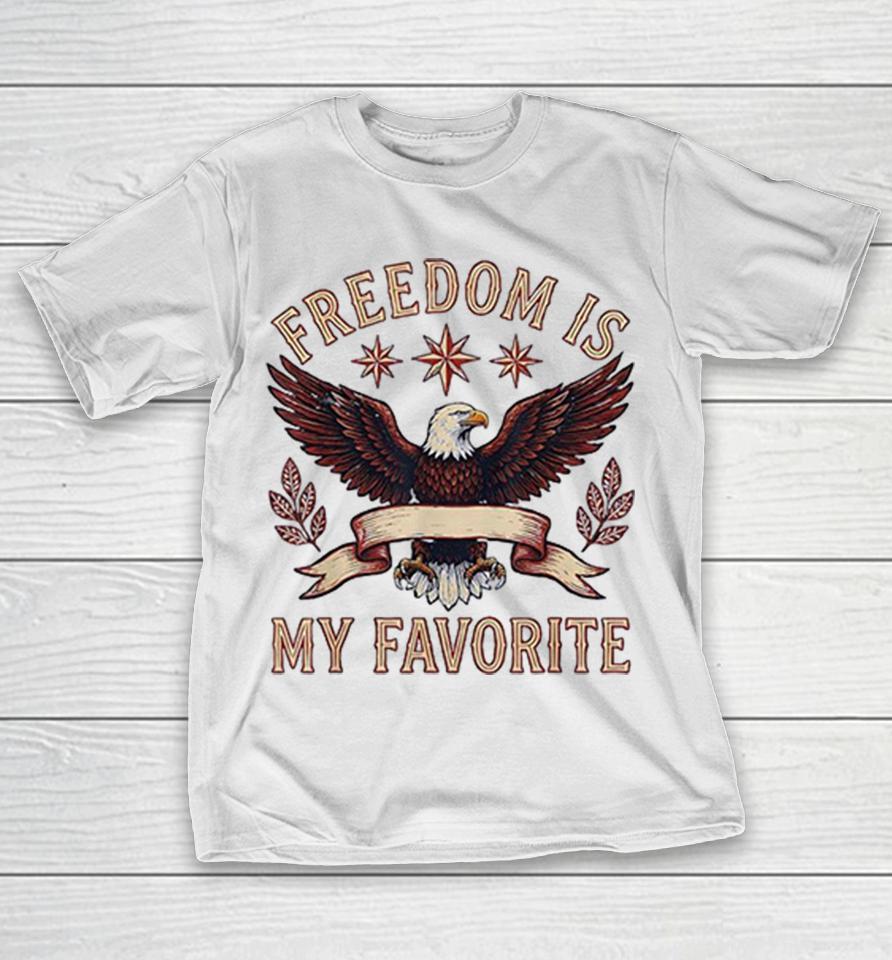 Freedom Is My Favorite Eagle Patriotic Chicago Stars Graphic Shirts 1 Freedom Is My Favorite Eagle Patriotic Chicago Stars Graphic Shirts