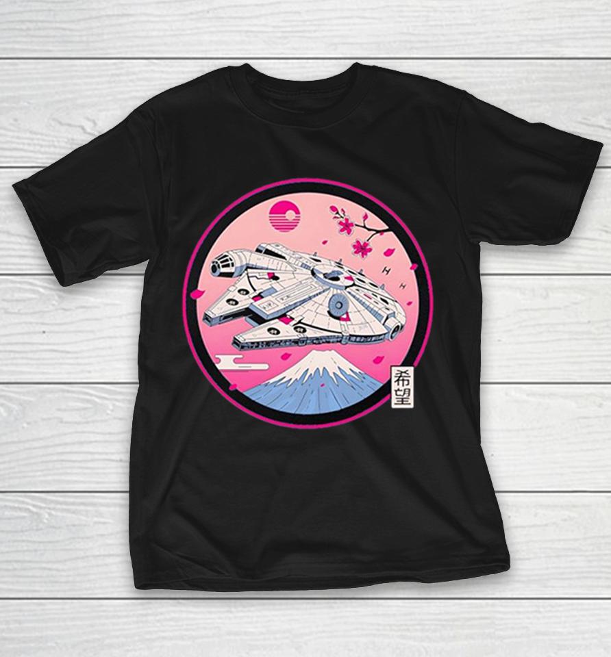 Fuji Hope A Japanese Style Design Featuring The Millennium Falcon Shirts 1 Fuji Hope A Japanese Style Design Featuring The Millennium Falcon Shirts