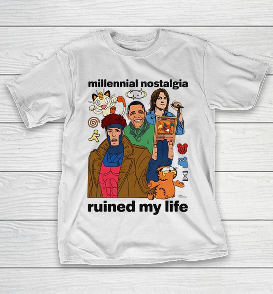 Gambit X Pokémon X Obama Millennial Nostalgia Ruined My Life Shirts 1 Gambit X Pokémon X Obama Millennial Nostalgia Ruined My Life Shirts