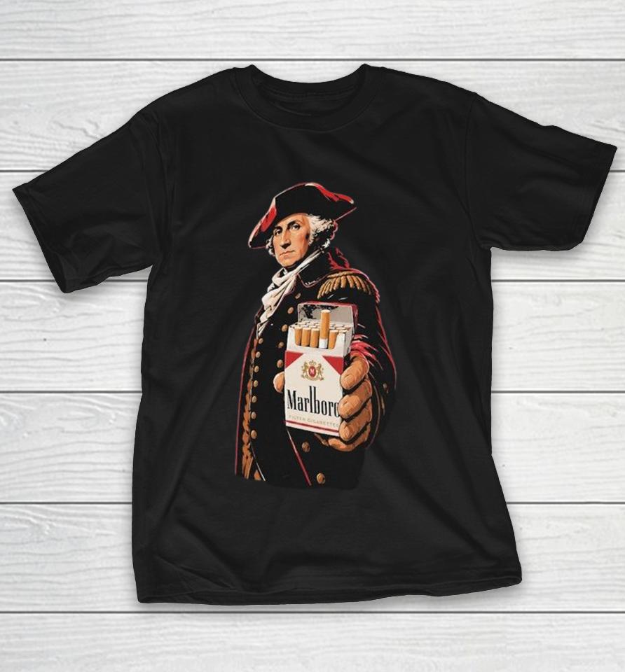 George Washington Founding Father Smoking Marlboro Shirts 1 George Washington Founding Father Smoking Marlboro Shirts