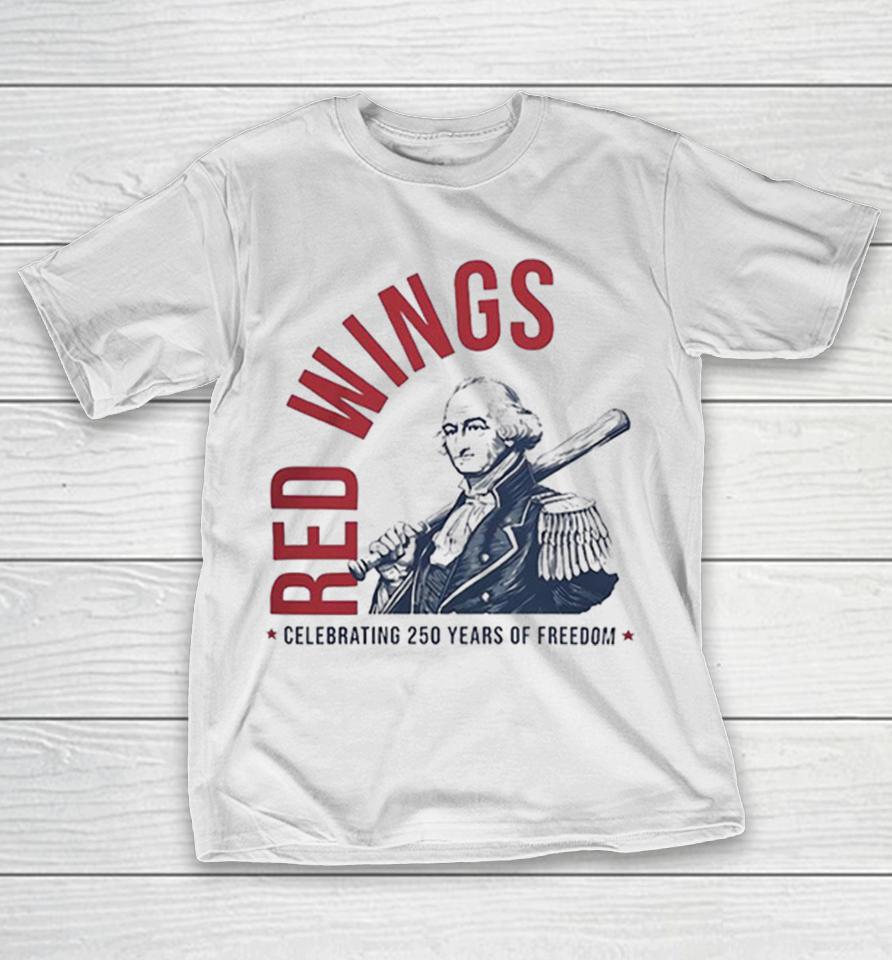 George Washington Red Wings Celebrating 250 Years Of Freedom Baseball Shirts 1 George Washington Red Wings Celebrating 250 Years Of Freedom Baseball Shirts