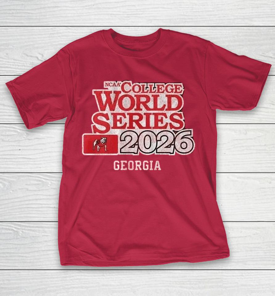 Georgia Bulldogs Baseball 2026 Ncaa College World Series Shirts 1 Georgia Bulldogs Baseball 2026 Ncaa College World Series Shirts