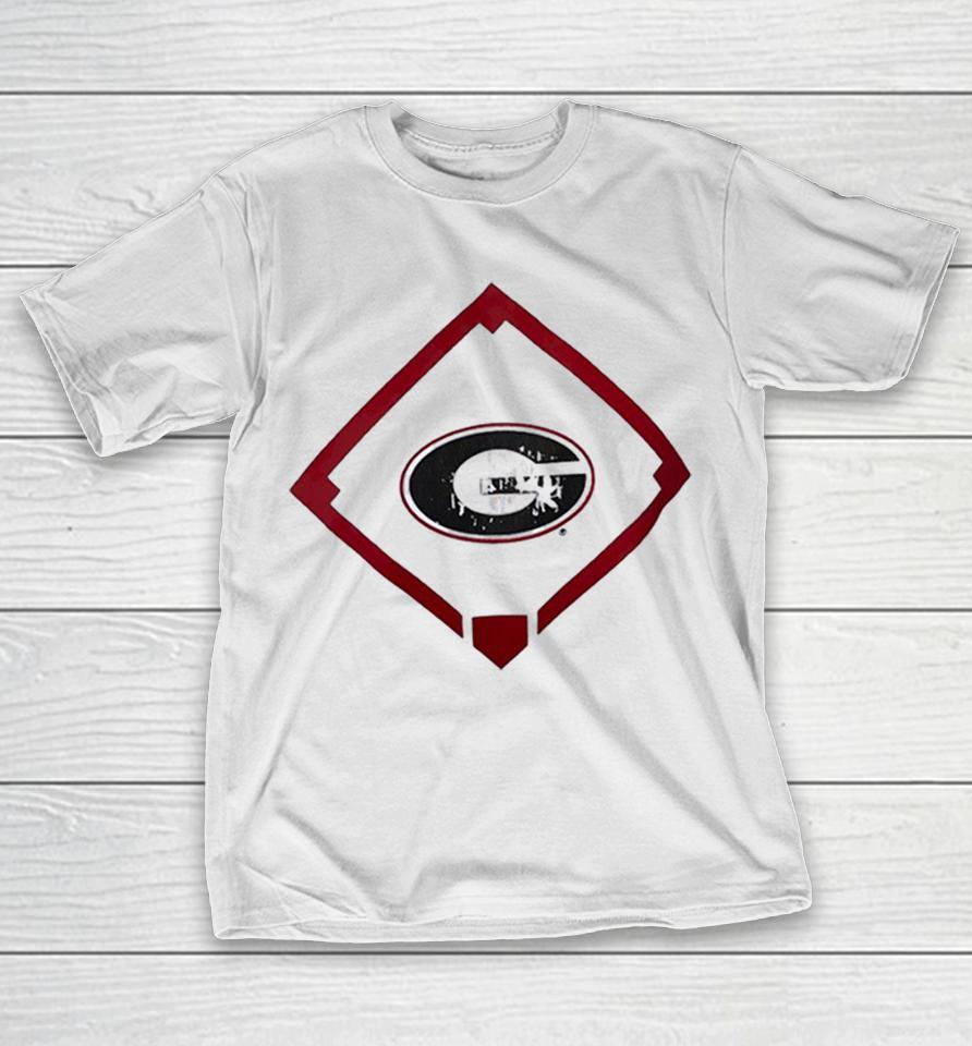 Georgia Bulldogs Logo With Baseball Diamond Field Shirts 1 Georgia Bulldogs Logo With Baseball Diamond Field Shirts