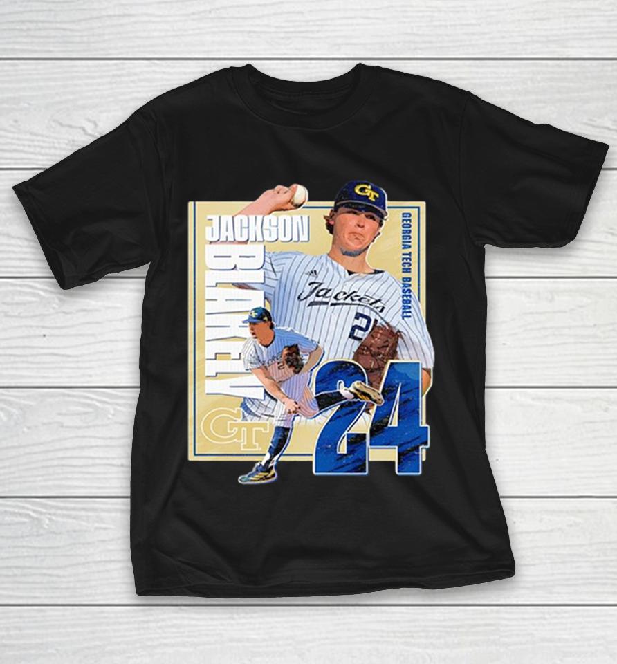 Georgia Tech Baseball Student Athlete #24 Jackson Blakely Shirts 1 Georgia Tech Baseball Student Athlete #24 Jackson Blakely Shirts
