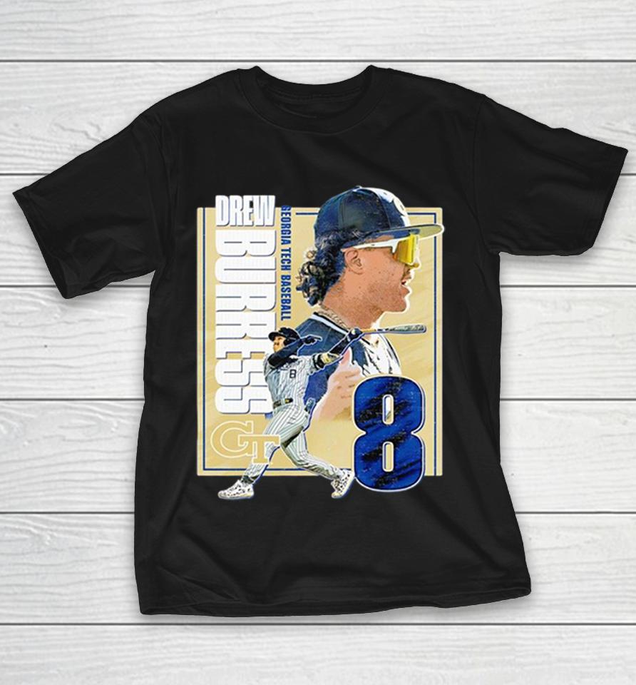 Georgia Tech Baseball Student Athlete #8 Drew Burress Shirts 1 Georgia Tech Baseball Student Athlete #8 Drew Burress Shirts