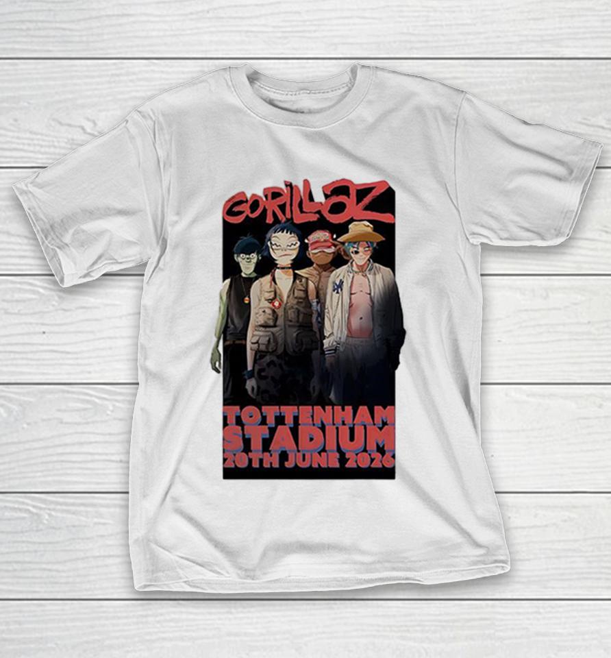 Gorillaz London England 2026 At Tottenham Stadium On 20 June 2026 Shirts 1 Gorillaz London England 2026 At Tottenham Stadium On 20 June 2026 Shirts