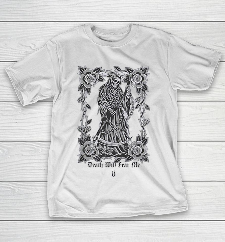 Grim Reaper Death Will Fear Me Rose Thorn Chain Gothic Horror Skeleton Art Shirts 1 Grim Reaper Death Will Fear Me Rose Thorn Chain Gothic Horror Skeleton Art Shirts