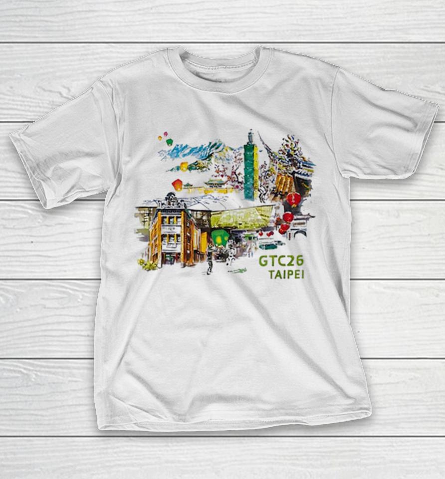Gtc26 Taipei Nvidia Ai Robotics Architecture Taiwan Landmarks Watercolor Illustration Shirts 1 Gtc26 Taipei Nvidia Ai Robotics Architecture Taiwan Landmarks Watercolor Illustration Shirts