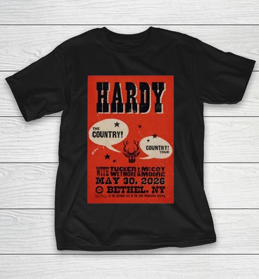 Hardy The Country Tour In May 30 2026 Bethel, Ny Shirts 1 Hardy The Country Tour In May 30 2026 Bethel, Ny Shirts