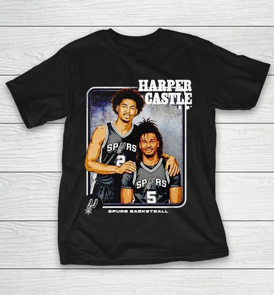 Harper Castle San Antonio Spurs Basketball Duo Step Brother Portrait Shirts 1 Harper Castle San Antonio Spurs Basketball Duo Step Brother Portrait Shirts