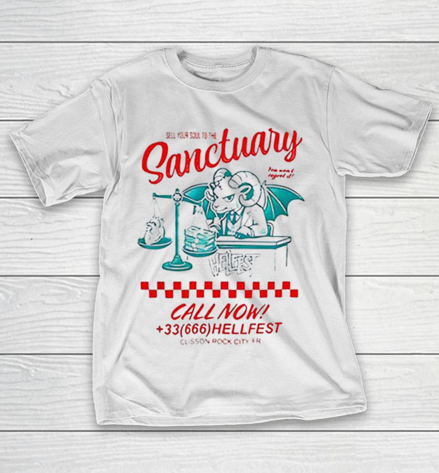 Hellfest Sanctuary Sell Your Soul To The Sanctuary Call Now 33 666 Retro Shirts 1 Hellfest Sanctuary Sell Your Soul To The Sanctuary Call Now 33 666 Retro Shirts