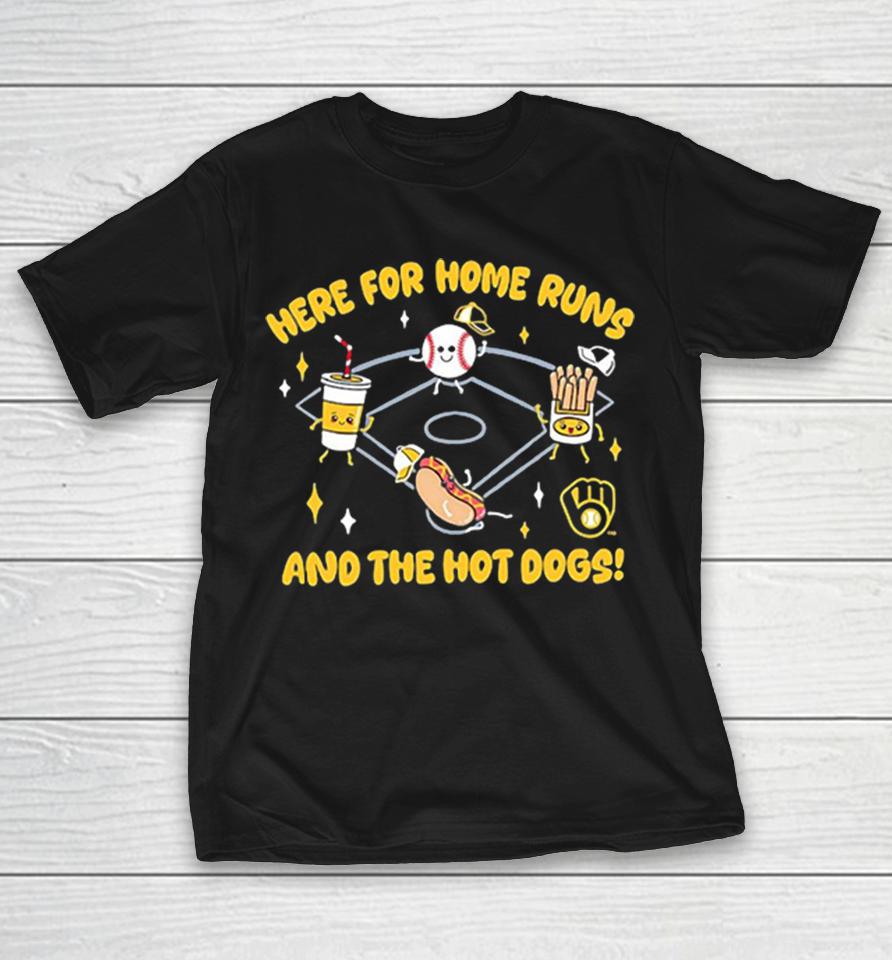 Here For Home Runs And The Hot Dogs Milwaukee Brewers Mascot Baseball Logo Shirts 1 Here For Home Runs And The Hot Dogs Milwaukee Brewers Mascot Baseball Logo Shirts