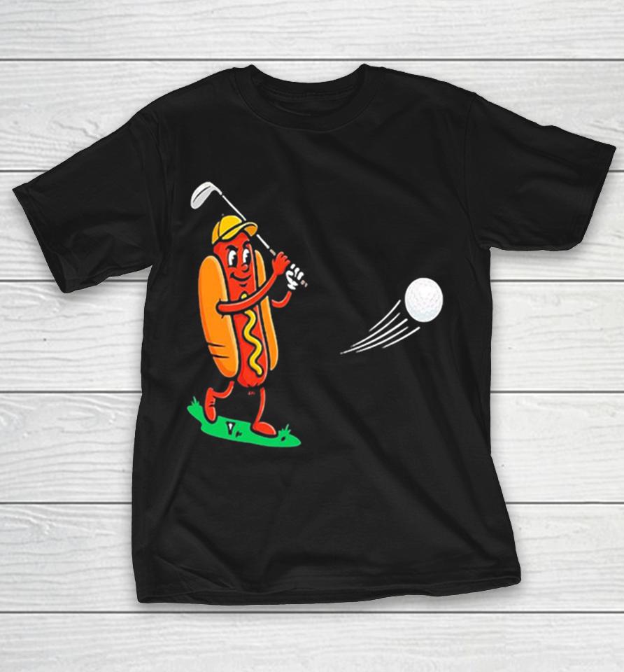 Hot Dog Golf Player Cartoon Sports Shirts 1 Hot Dog Golf Player Cartoon Sports Shirts