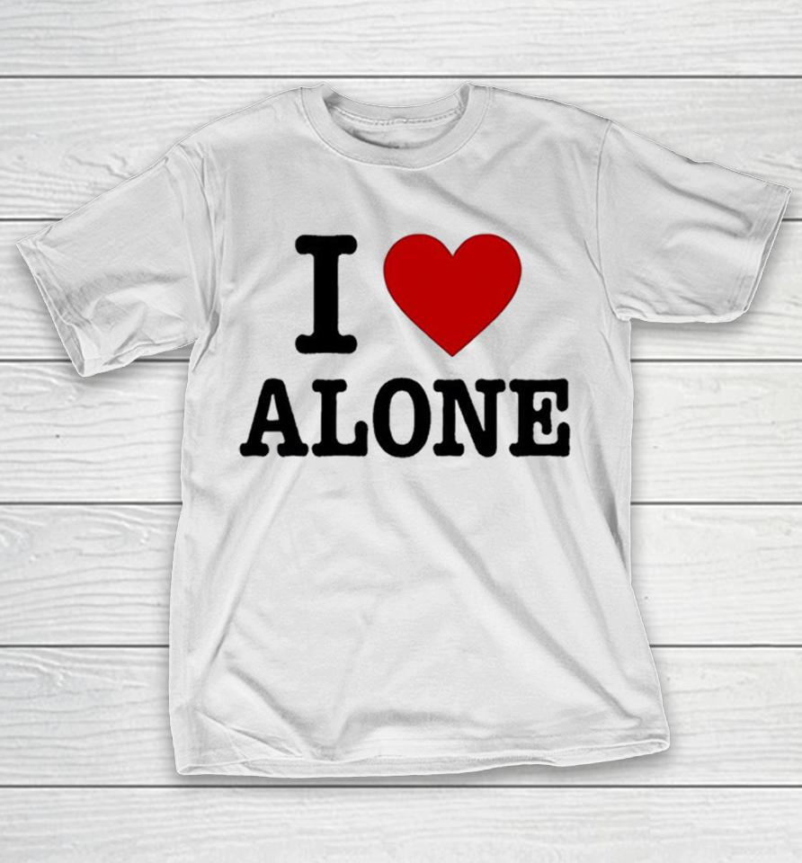 I Love Alone Introvert Heart Humor Shirts 1 I Love Alone Introvert Heart Humor Shirts