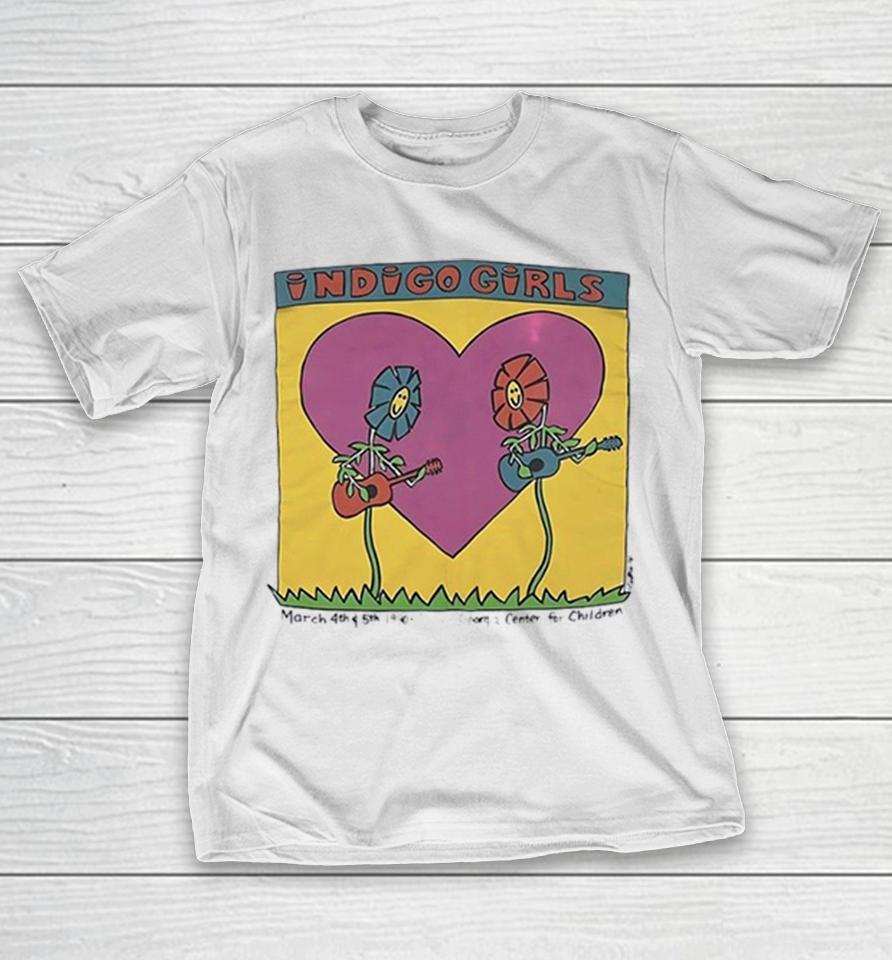 Indigo Girls Flower Guitars March 4Th 5Th 1990 Roxy Georgia Center For Children Shirts 1 Indigo Girls Flower Guitars March 4Th 5Th 1990 Roxy Georgia Center For Children Shirts