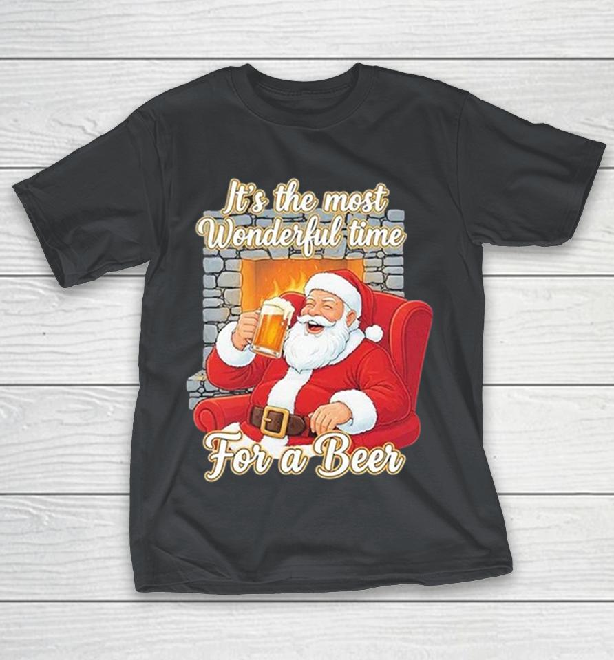 It’s The Most Wonderful Time For A Beer Santa Christmas Shirts 1 It’s The Most Wonderful Time For A Beer Santa Christmas Shirts