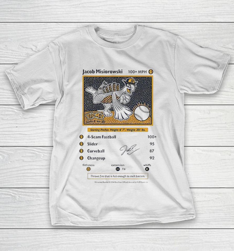 Jacob Misiorowski Milwaukee Brewers Mlb The Miz Gotta K Em All Shirts 1 Jacob Misiorowski Milwaukee Brewers Mlb The Miz Gotta K Em All Shirts