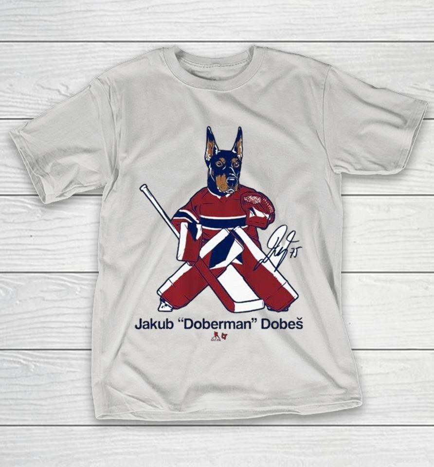 Jakub Dobeš Doberman Montreal Canadiens Dog Shirts 1 Jakub Dobeš Doberman Montreal Canadiens Dog Shirts