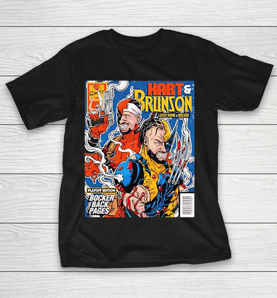 Jalen Brunson And Josh Hart New York Knicks Deadpool Wolverine Hart And Brunson Shirts 1 Jalen Brunson And Josh Hart New York Knicks Deadpool Wolverine Hart And Brunson Shirts