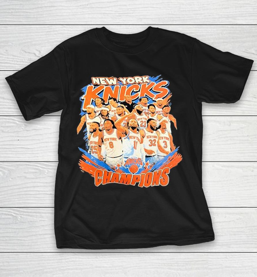 Jalen Brunson Karl Anthony Towns And Members New York Knicks Champions Nba Players Team Shirts 1 Jalen Brunson Karl Anthony Towns And Members New York Knicks Champions Nba Players Team Shirts