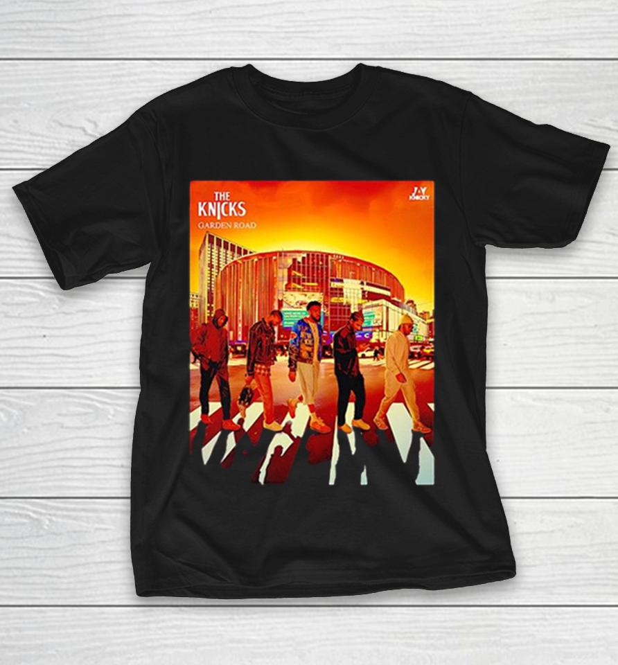 Jalen Brunson Karl-Anthony Towns The Knicks Garden Walking Across Parody Shirts 1 Jalen Brunson Karl-Anthony Towns The Knicks Garden Walking Across Parody Shirts
