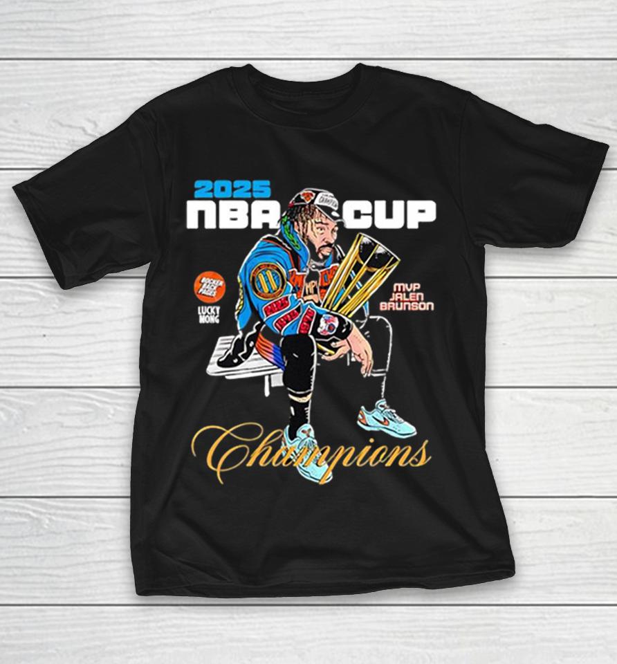 Jalen Brunson New York Knicks 2025 Nba Cup Champions Bocker Back Pages Lucky Mong Shirts 1 Jalen Brunson New York Knicks 2025 Nba Cup Champions Bocker Back Pages Lucky Mong Shirts