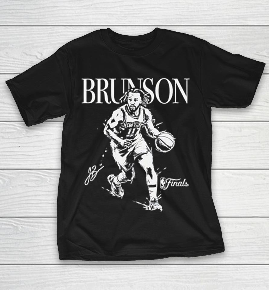 Jalen Brunson New York Knicks Nba Finals Action Portrait Signature Shirts 1 Jalen Brunson New York Knicks Nba Finals Action Portrait Signature Shirts