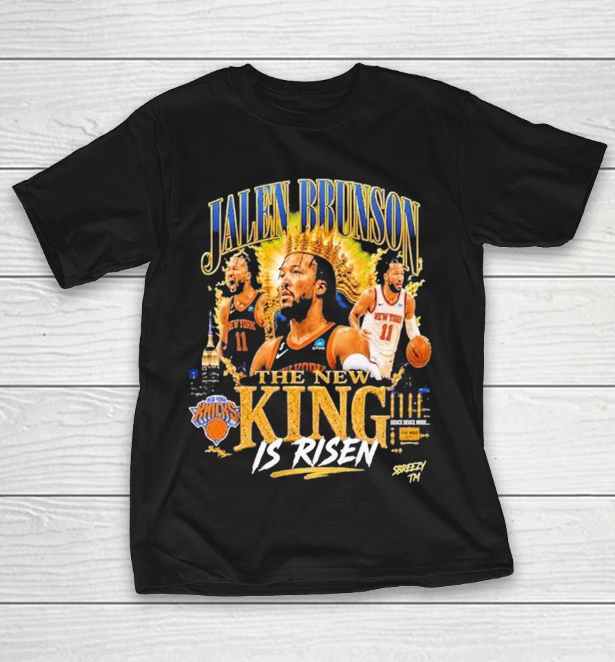 Jalen Brunson The New King Is Risen New York Knicks Finals 2026 Shirts 1 Jalen Brunson The New King Is Risen New York Knicks Finals 2026 Shirts