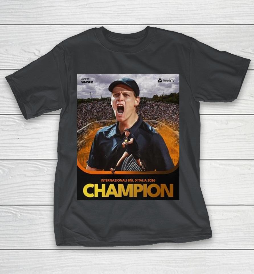 Jannik Sinner Roma Internazionali’italia 2026 Golden Masters Shirts 1 Jannik Sinner Roma Internazionali’italia 2026 Golden Masters Shirts