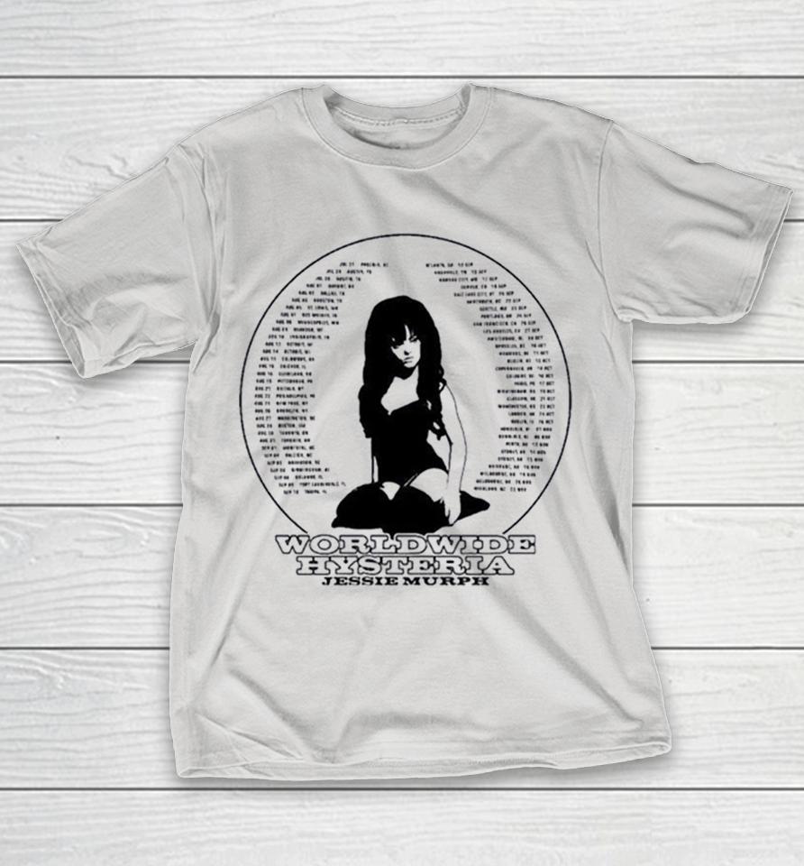 Jessie Murph Worldwide Hysteria Tour 2025 Shirts 1 Jessie Murph Worldwide Hysteria Tour 2025 Shirts