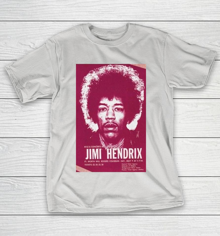 Jimi Hendrix Ft. Worth, Texas May 9 2026 Shirts 1 Jimi Hendrix Ft. Worth, Texas May 9 2026 Shirts