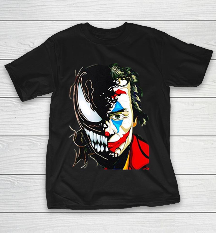 Joker And Venom Half Face Shirts 1 Joker And Venom Half Face Shirts