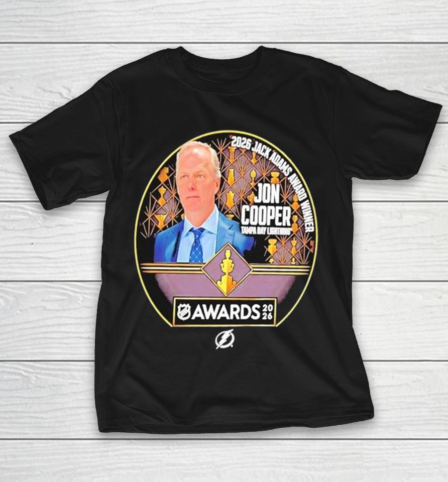 Jon Cooper Tampa Bay Lightning Jack Adams Award 2026 Shirts 1 Jon Cooper Tampa Bay Lightning Jack Adams Award 2026 Shirts