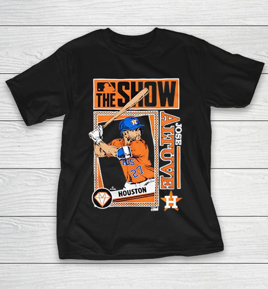 Jose Altuve Houston Astros The Show Batting 27 Mlb Players Shirts 1 Jose Altuve Houston Astros The Show Batting 27 Mlb Players Shirts