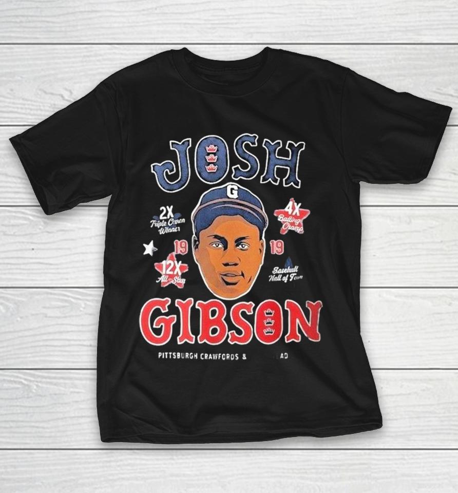 Josh Gibson Cleveland Indians Pittburgh Crawfords And Homestead Grays Big Head Signature Shirts 1 Josh Gibson Cleveland Indians Pittburgh Crawfords And Homestead Grays Big Head Signature Shirts