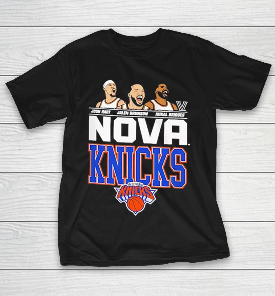 Josh Hart Jalen Brunson Mikal Bridges New York Knicks Villanova Nova Knicks Shirts 1 Josh Hart Jalen Brunson Mikal Bridges New York Knicks Villanova Nova Knicks Shirts