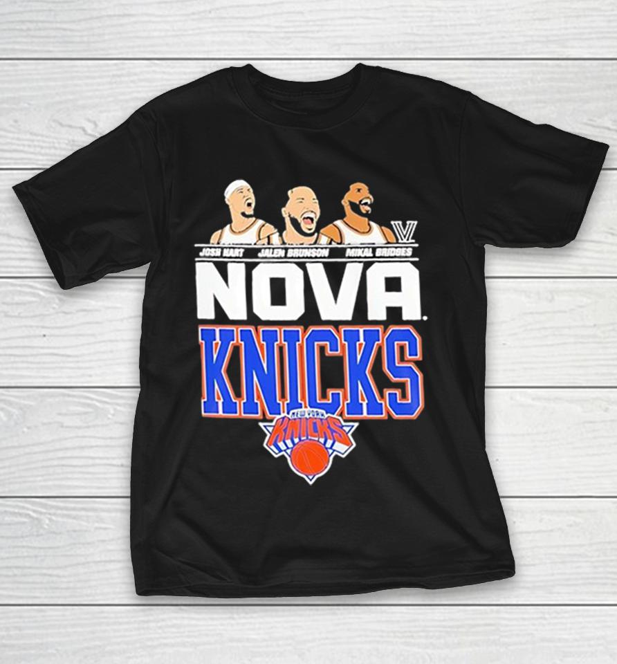 Josh Hart Jalen Brunson Mikal Bridges Nova New York Knicks Villanova Shirts 1 Josh Hart Jalen Brunson Mikal Bridges Nova New York Knicks Villanova Shirts