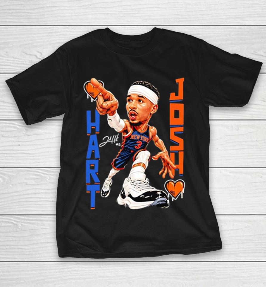 Josh Hart New York Knicks Love Pointing Caricature Shirts 1 Josh Hart New York Knicks Love Pointing Caricature Shirts