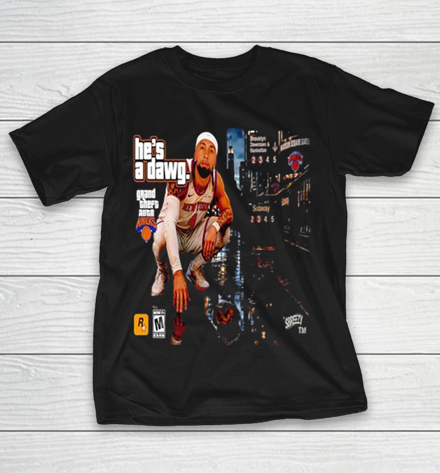 Josh Hart New York Knicks Nba He Is A Dawg Grand Theft Auto Shirts 1 Josh Hart New York Knicks Nba He Is A Dawg Grand Theft Auto Shirts