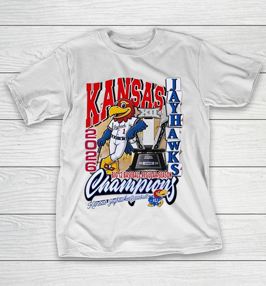 Kansas Jayhawks Baseball Big 12 Regular Season Champions 2026 Jayhawk Shirts 1 Kansas Jayhawks Baseball Big 12 Regular Season Champions 2026 Jayhawk Shirts