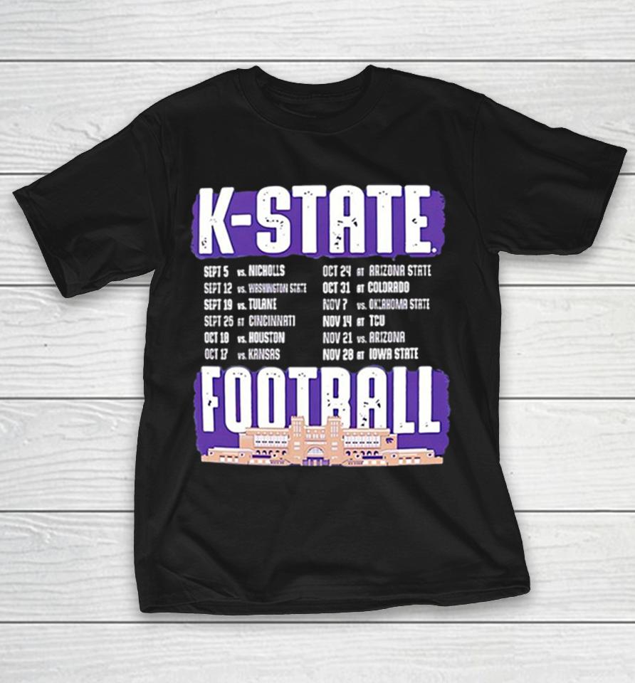 Kansas State K-State Football Schedule Nicholls Washington State Tulane Cincinnati Shirts 1 Kansas State K-State Football Schedule Nicholls Washington State Tulane Cincinnati Shirts