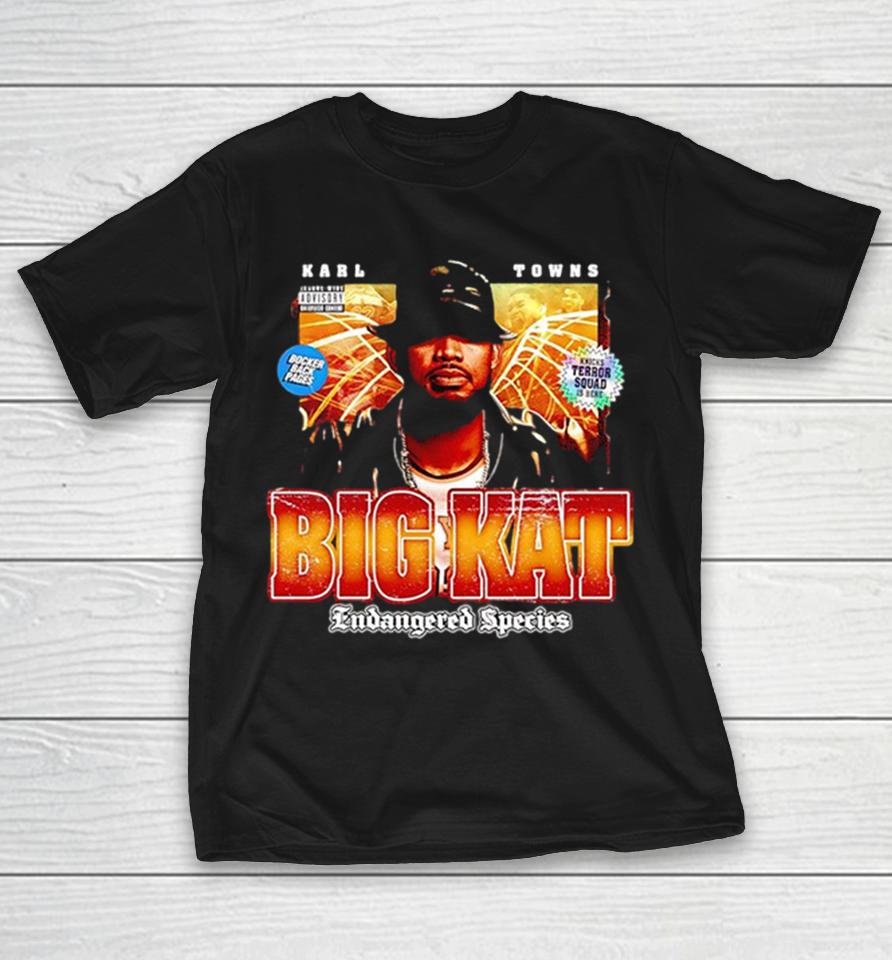 Karl-Anthony Towns New York Knicks Big Kat Endangered Species League-Wide Advisory Shirts 1 Karl-Anthony Towns New York Knicks Big Kat Endangered Species League-Wide Advisory Shirts