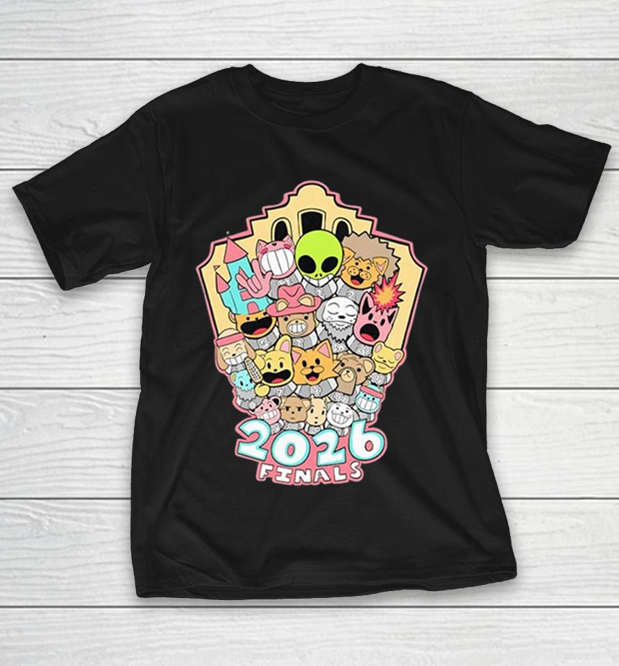 Karl Anthony Towns San Antonio Spurs 2026 Finals Parody Cartoon Shirts 1 Karl Anthony Towns San Antonio Spurs 2026 Finals Parody Cartoon Shirts