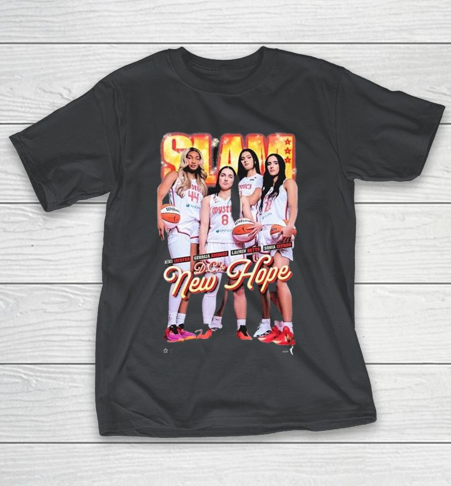 Kiki Iriafen Georgia Lauren Betts And Sonia Citron Washington Mystics Slam Dc’s New Hope Shirts 1 Kiki Iriafen Georgia Lauren Betts And Sonia Citron Washington Mystics Slam Dc’s New Hope Shirts